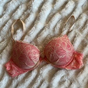 Victoria's Secret Lace Bra - Pink and Tan